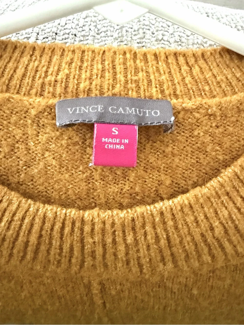 Vince Camuto Sweater Slouchy Drop-Shoulder Cozy Oversized Crewneck Size S Small